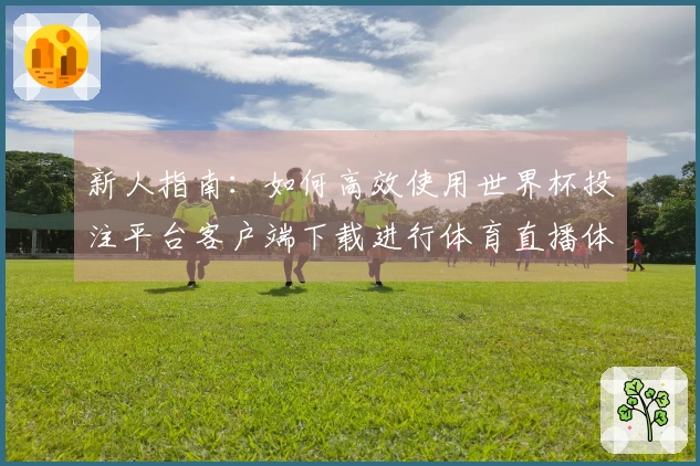 新人指南：如何高效使用世界杯投注平台客户端下载进行体育直播体验